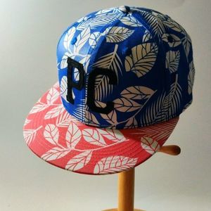 Pine Cove Blue and Red with White Leave Snapback‎ Hat